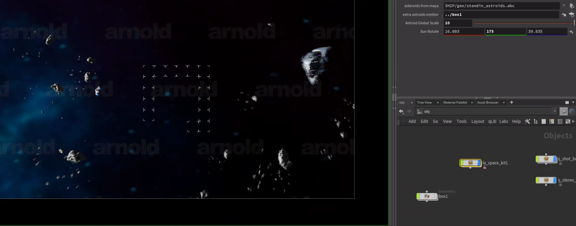Headspace — Procedural Asteroid HDA in Houdini
